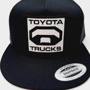 TEQ TRD JDM Toyota Trucks Embroidered Patch Flat bill Trucker Mesh Racing Hat